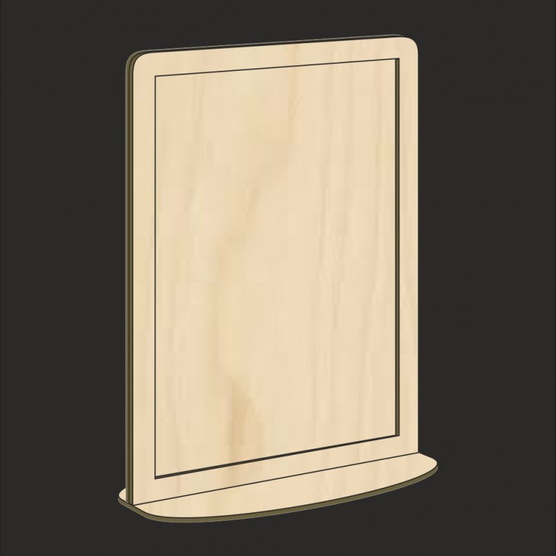 Wooden Upright Sign Holder