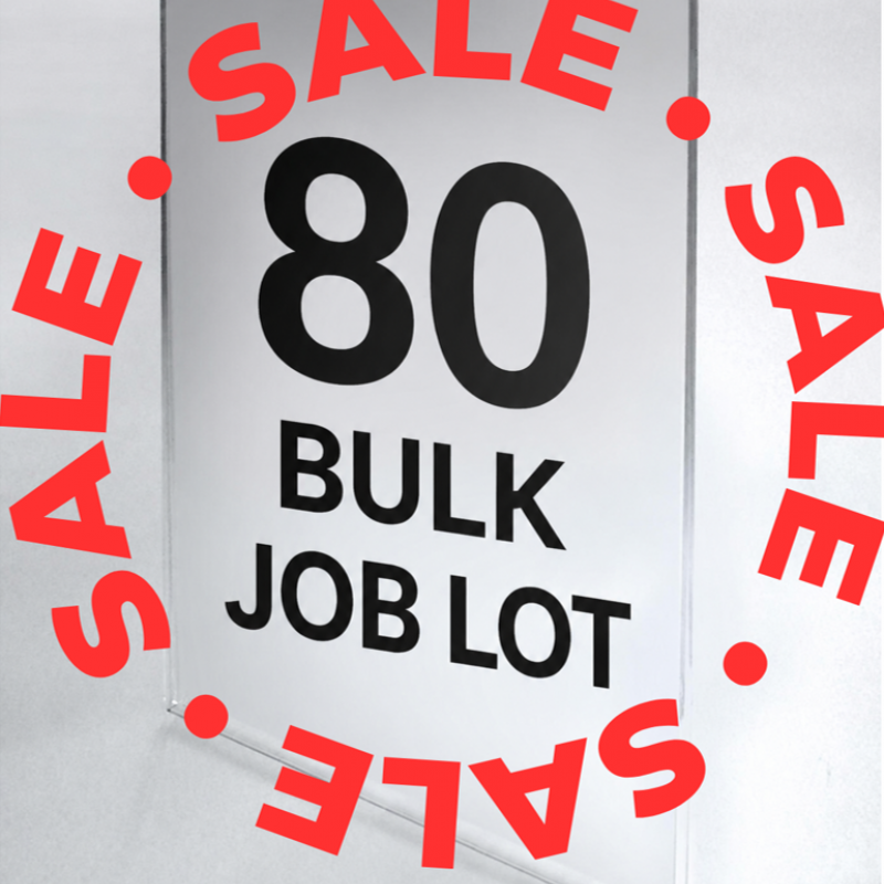 80x A7 Clear Acrylic Sign Holders