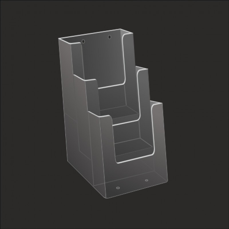 Three Compartment Brochure Holder